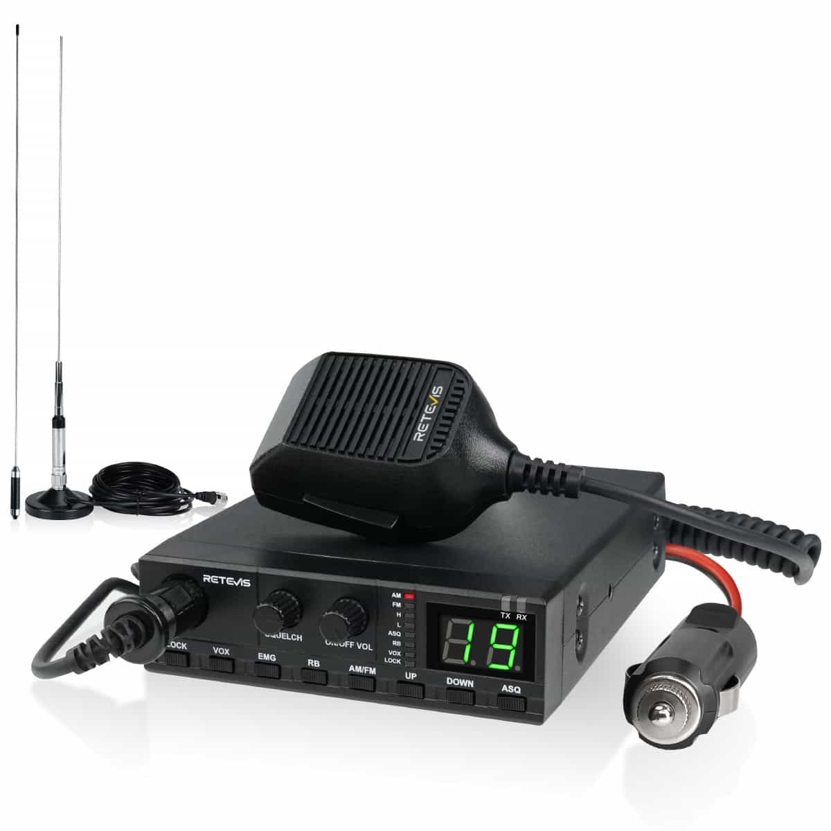 Retevis MB2 4W CB Mobile Radio With Antenna
