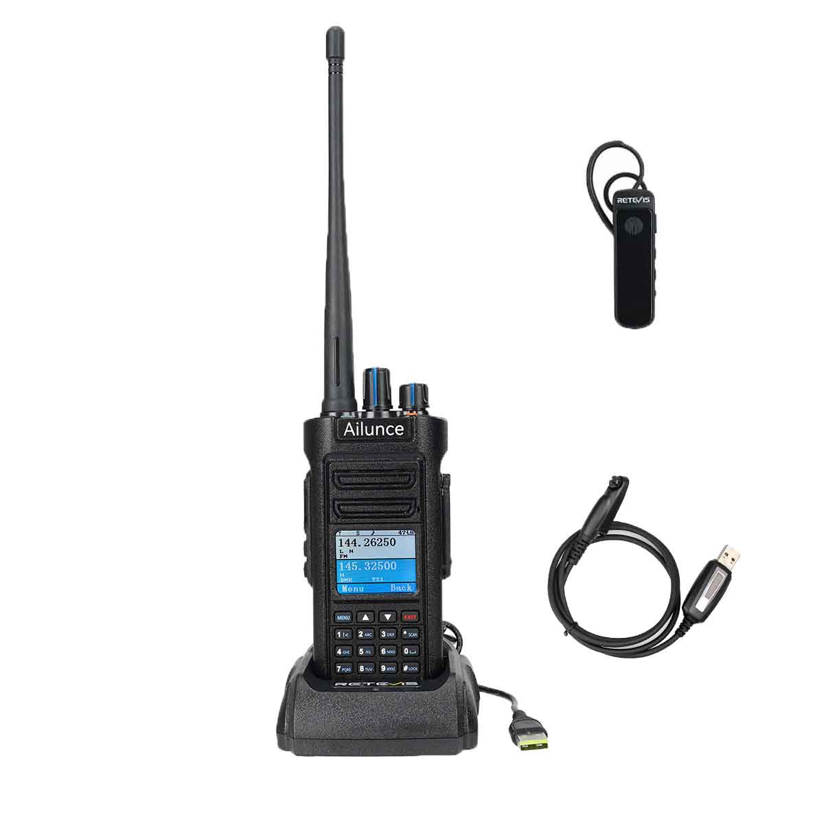Retevis Ailunce HD2 Waterproof Dual Band DMR Radio-No GPS
