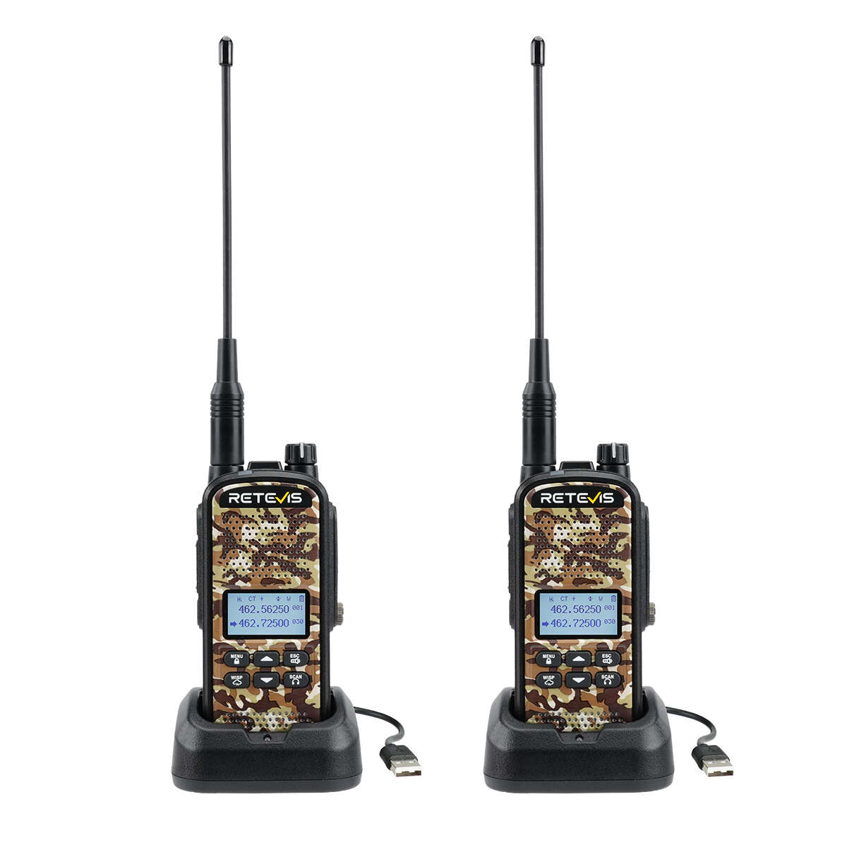 Retevis EZTalk 2 Long Range GMRS Hunting Walkie Talkie 2Pack