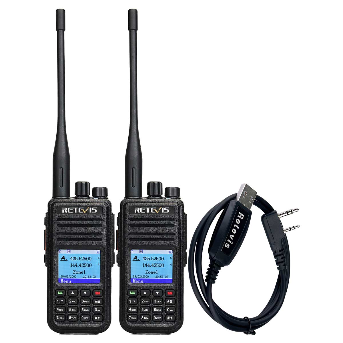 RT3S GPS DMR Radio 2Pack With Programming Cable