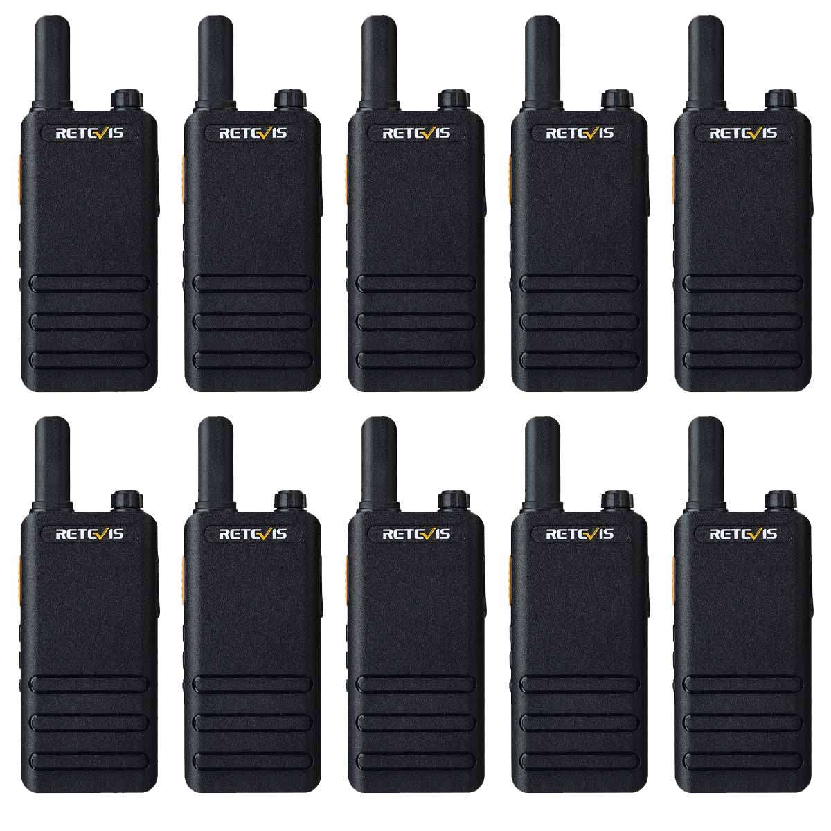 Retevis RT22P Portable FRS Two Way Radios Bundle 10Pack