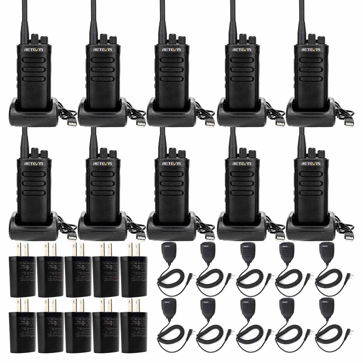 RB85 Business Radios with Speaker Kit (10 Pack) 