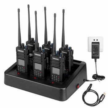 Retevis Ailunce HD1 6-Pack with 6-Way Charger for Team Communication Solution