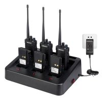 Prepper Walkie Talkie Kit - Ham Radio HD1 6packs+ 6-way Charger