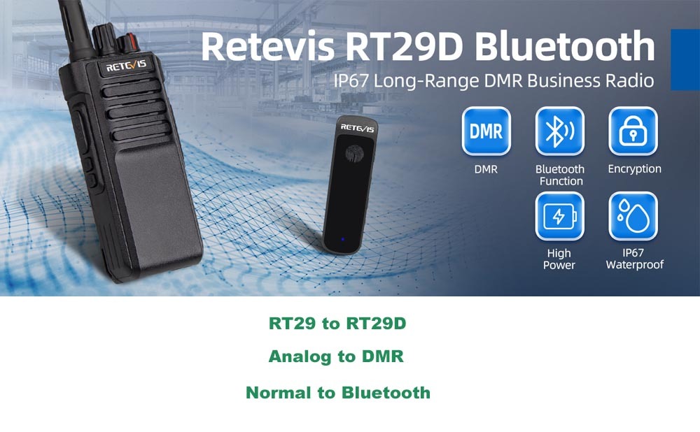RT29D DMR radio, the upgrade of RT29