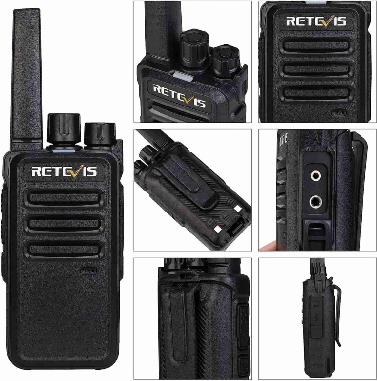 Retevis RT68 FRS Business Radio with Earpiece | License-Free | 1200mAh Battery | Rugged Construction | VOX