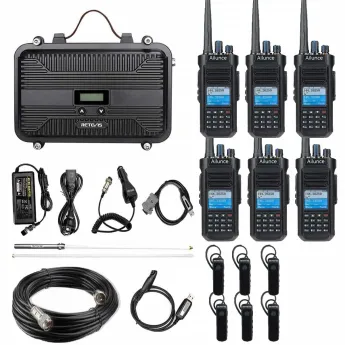 Retevis RT97P UHF Mini Portable DMR Repeater and Ailunce HD2 GPS DMR Radio 6pcs