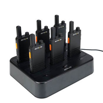 B63 PMR446 License Free 2 Way Radio 6pcs with 6-Unit Charger