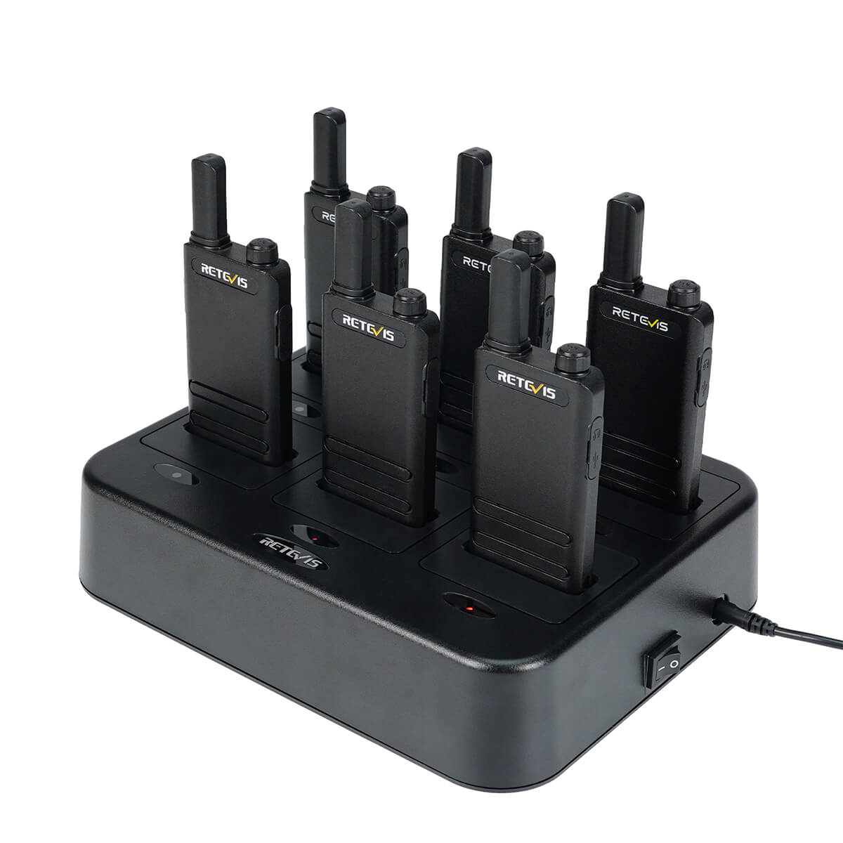 Retevis RT22P Small Portable Walkie Talkies 6pcs with Six-Unit Charger