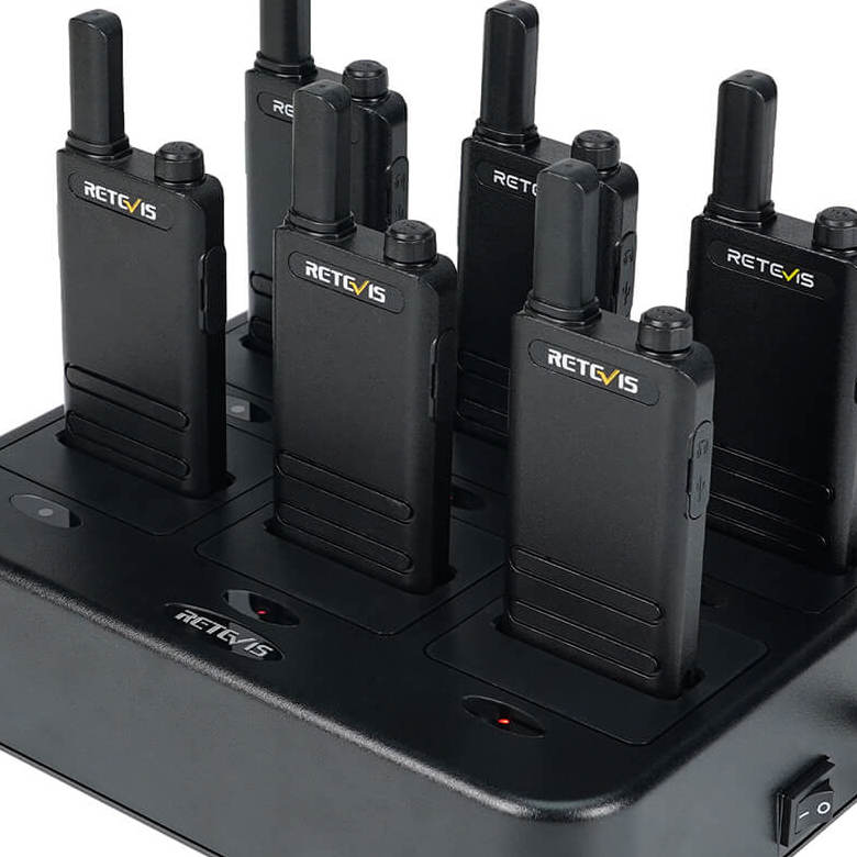 B63 PMR446 License Free 2 Way Radio 6pcs with 6-Unit Charger