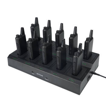 Retevis RT22S 22-Channel FRS Radio 10 Packs with 10-Way Charger | License-Free | USB-C Charging | Long Battery Life | Lightweight | VOX