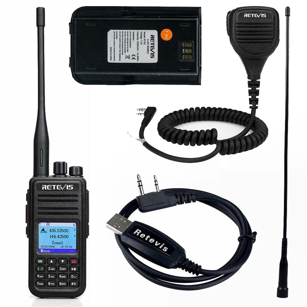 RT3S Radio and  Cable / LongAntenna / SpareBattery / SpeakerMicrophone Bundle