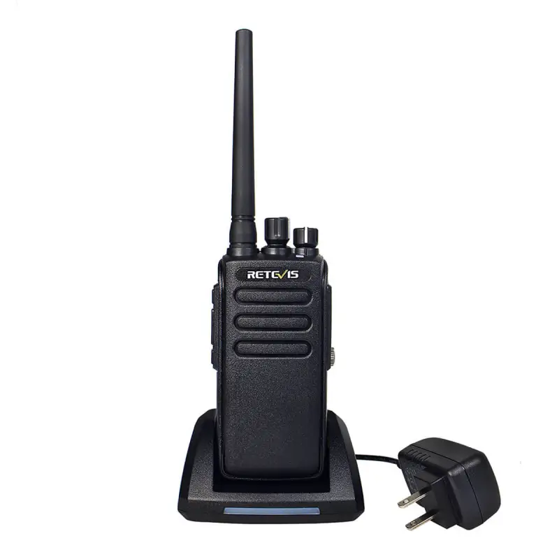 RT81 UHF DMR Radio & 6-Port Charger & Spare Battery & Cable Kit