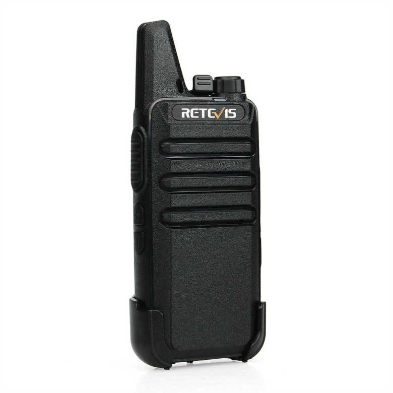 Retevis RT22 FRS Radio with C-Shape Coil Earpiece | License-Free | USB-C Charging | 1000mAh Battery | Lightweight | VOX