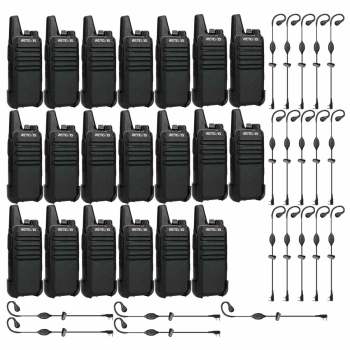 Retevis RT622 PMR446 Radio with Earpiece Kit 20 Packs | License-Free | Lightweight | Long Battery Life | Clear Sound | VOX Hands-Free