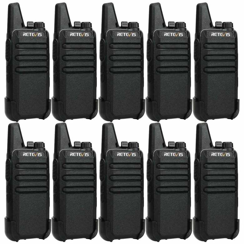 Retevis RT622 PMR446 Radio 10 Packs | License-Free | Lightweight | Long Battery Life | Clear Sound | VOX Hands-Free