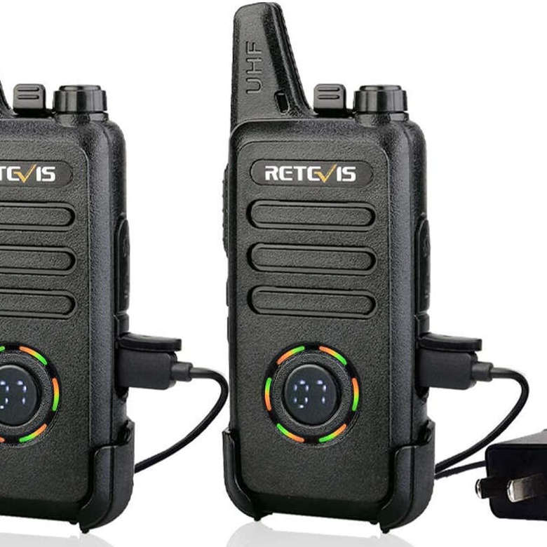 Retevis RT22S FRS Radio 2 Packs | License-Free | Channel Display | 1000mAh Battery | VOX