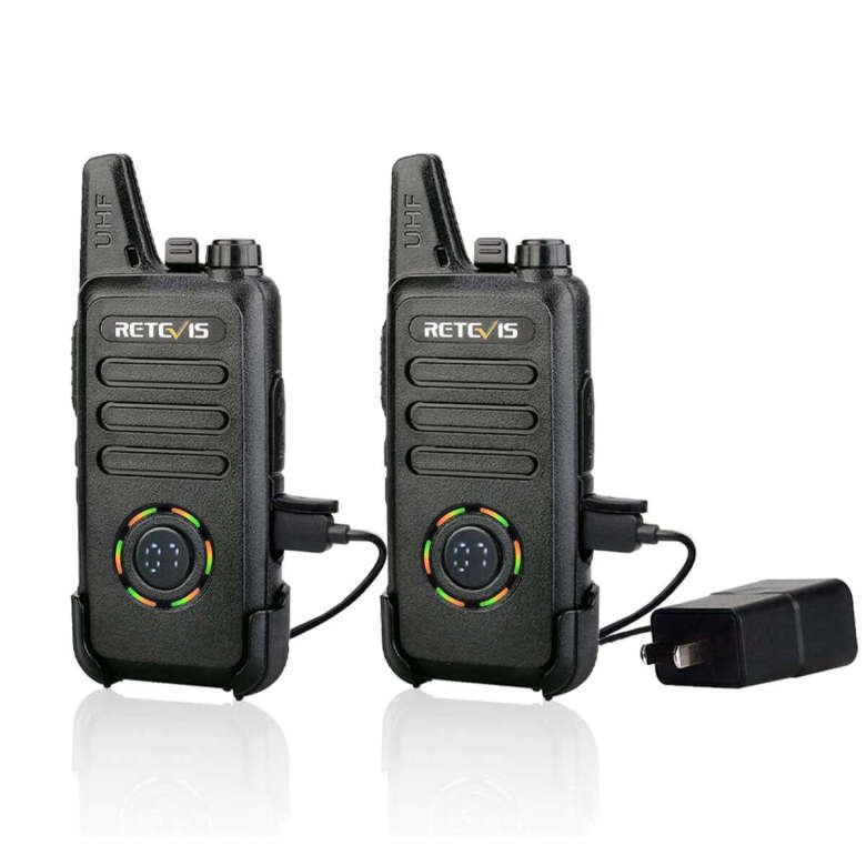 Retevis RT22S FRS Radio 2 Packs | License-Free | Channel Display | 1000mAh Battery | VOX