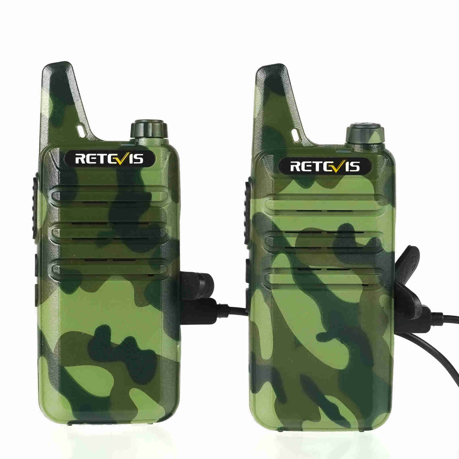Retevis RT622 Lightweight PMR446 Two Way Radios Camo Walkie Talkies