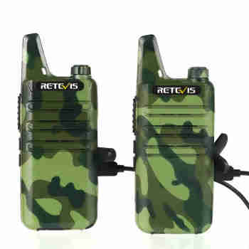 Retevis RT622 PMR446 Camo Radio | License-Free | Lightweight | Long Battery Life | For Outdoor Communication