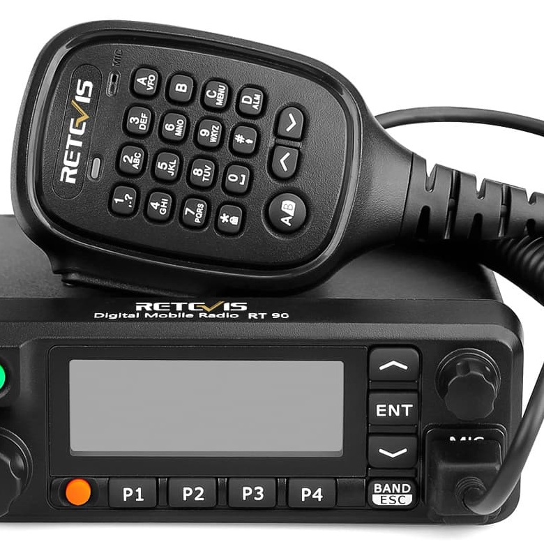 RT90 50 Watt Dual Band DMR Mobile & Stainless Steel Antenna Kit