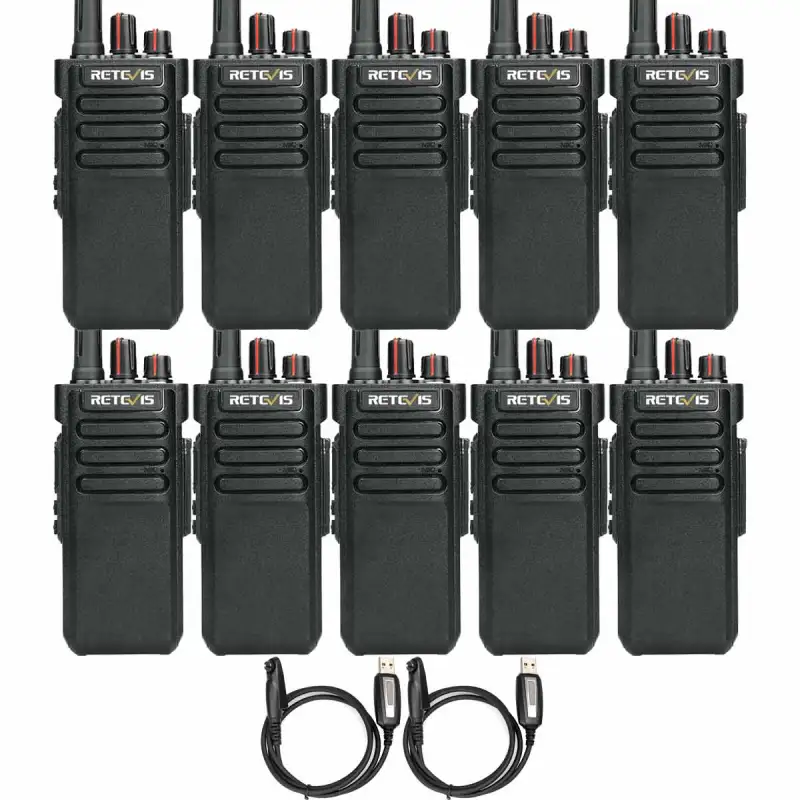 Retevis RT29 Long Distance Business Radio 10Pack with 5 Extra Type-C Batteries