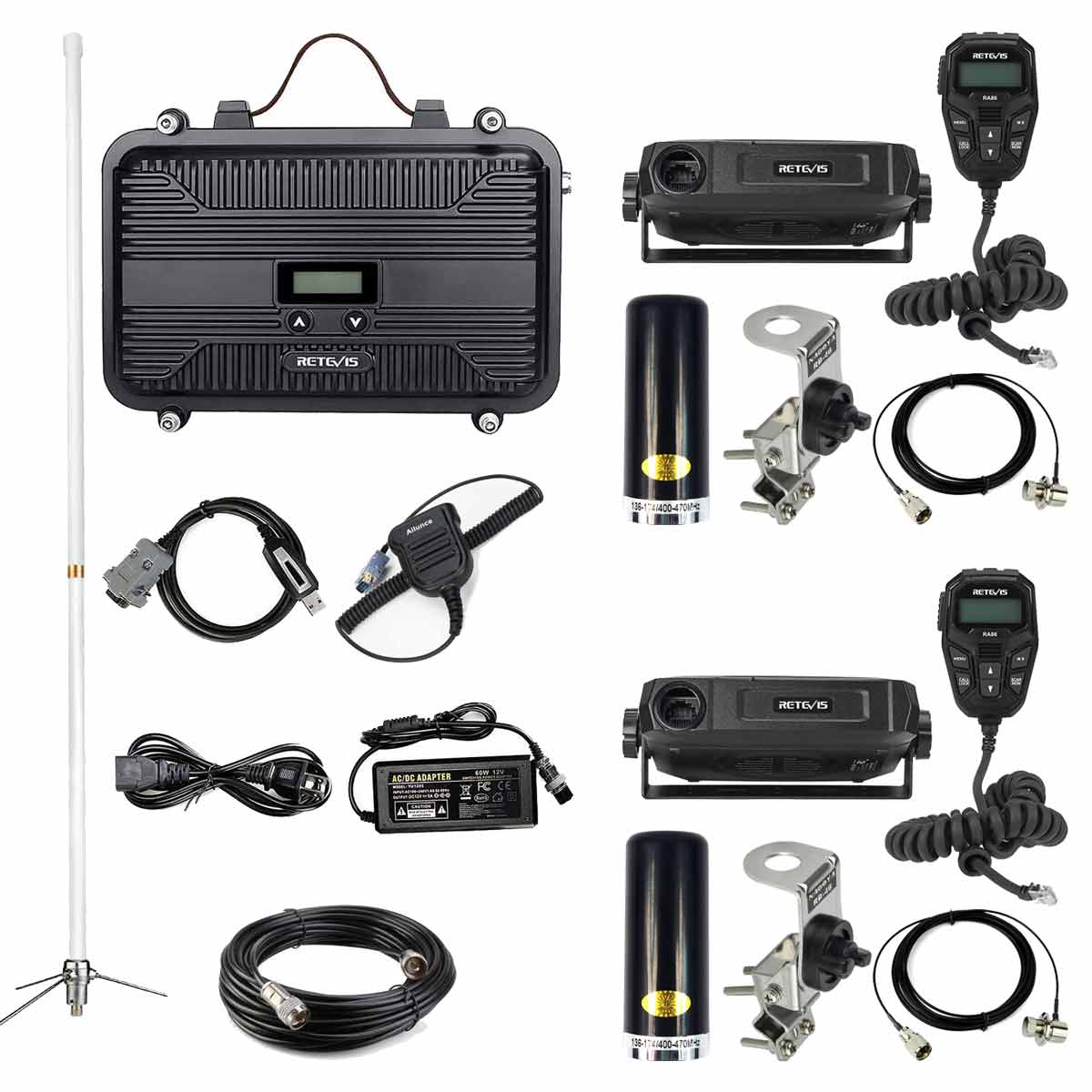 RT97S Portable Repeater and RA86 Mobile Radio Bundle