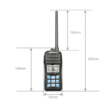 RT55 Floating IP67 VHF Marine Radio