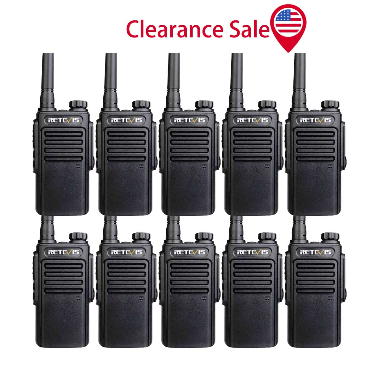 RT47 Waterproof Rugged License-Free Radio (20 Pack)