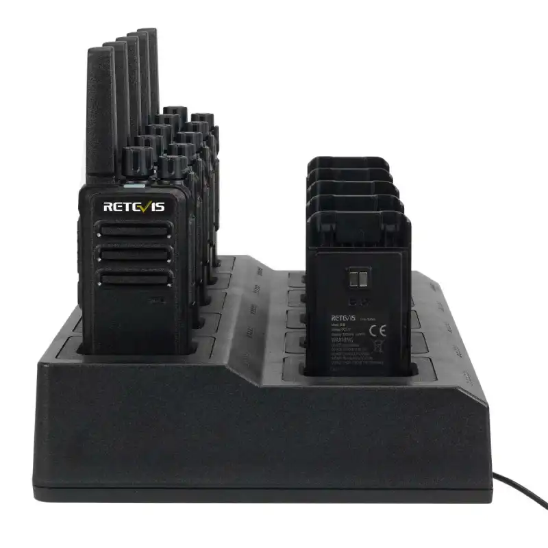 Retevis RT68 Portable Business Two Way Radio (20 Pack) with 10-Way Charger (2 Pack)