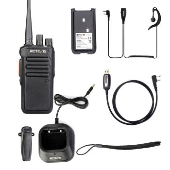 Retevis RT43 UHF DMR Radio with Earpiece