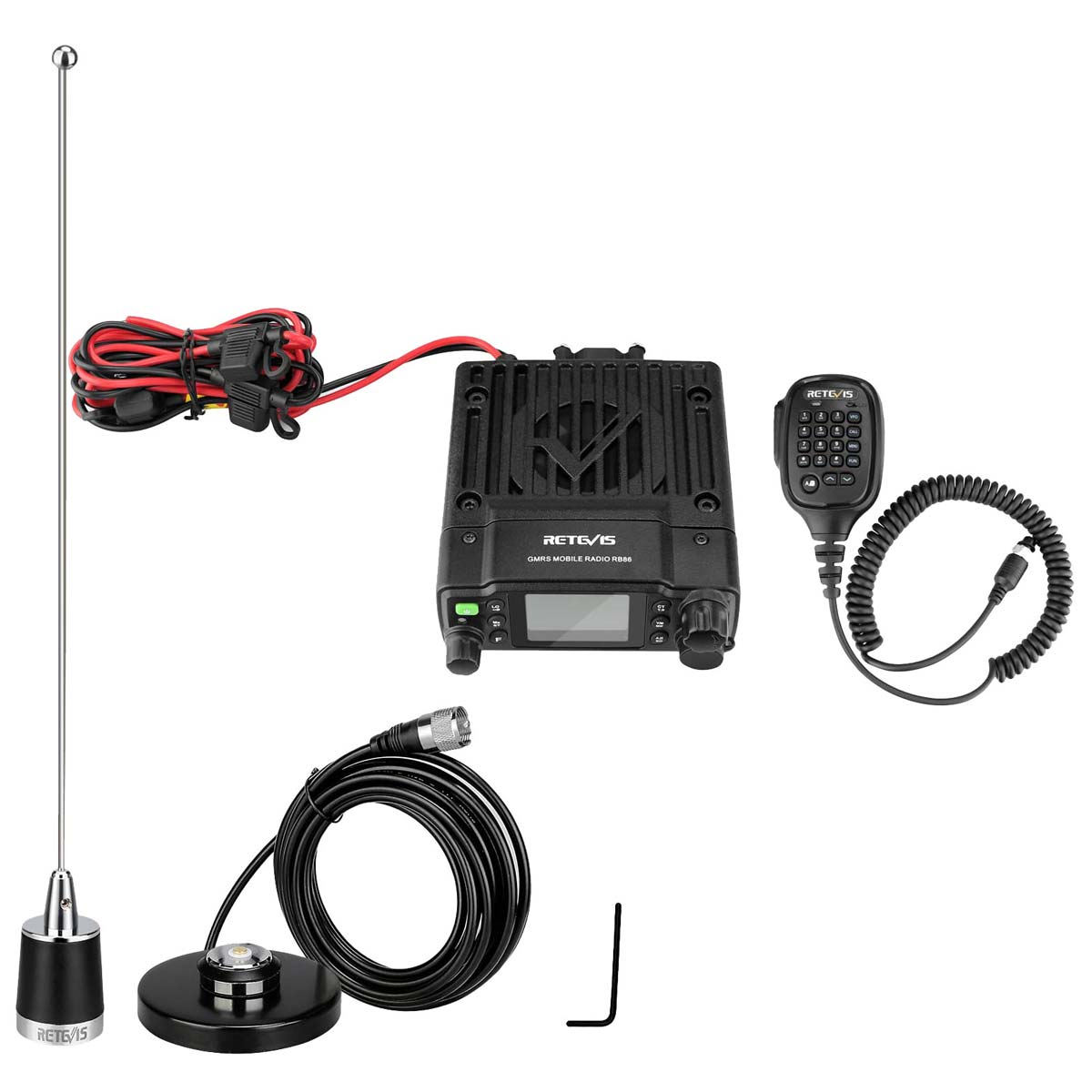RB86 OFFROAD Kit with 20W Waterproof GMRS Mobile Radio