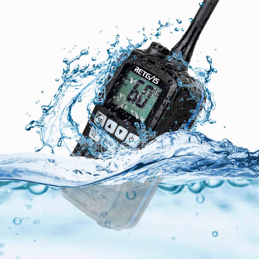 RM01 IP67 Portable Floating VHF Handheld Marine Radio