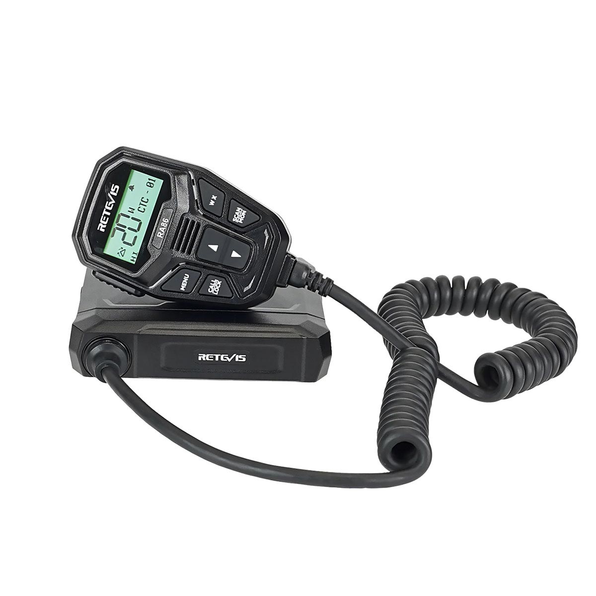RA86 GMRS Mobile Radio & Stainless Steel Antenna Kit