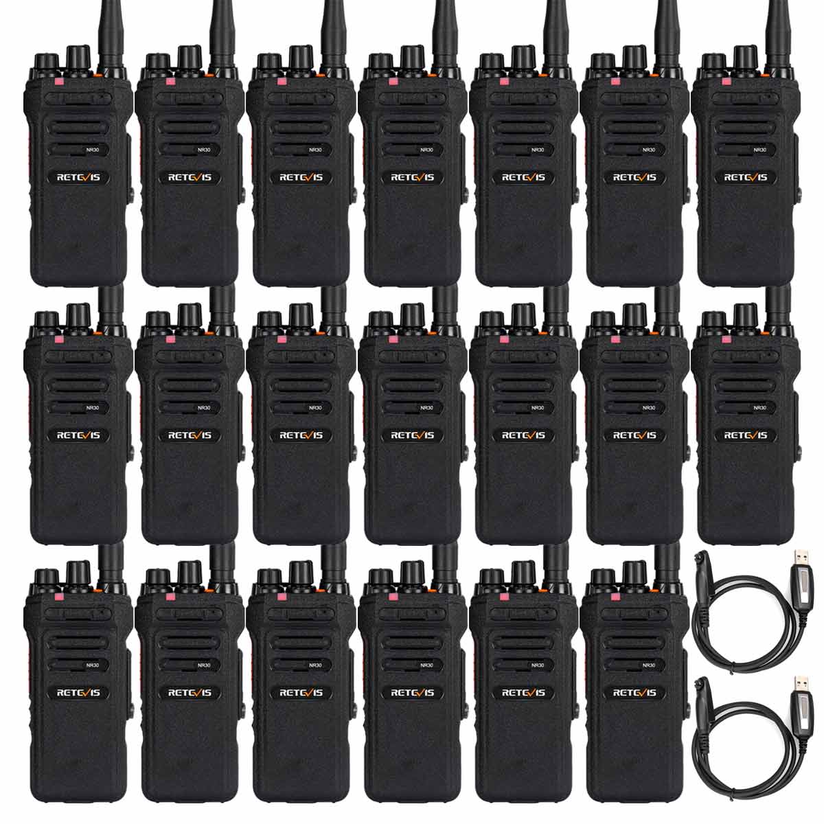 NR30 Long Range Waterproof GMRS Radio (20 Pack)
