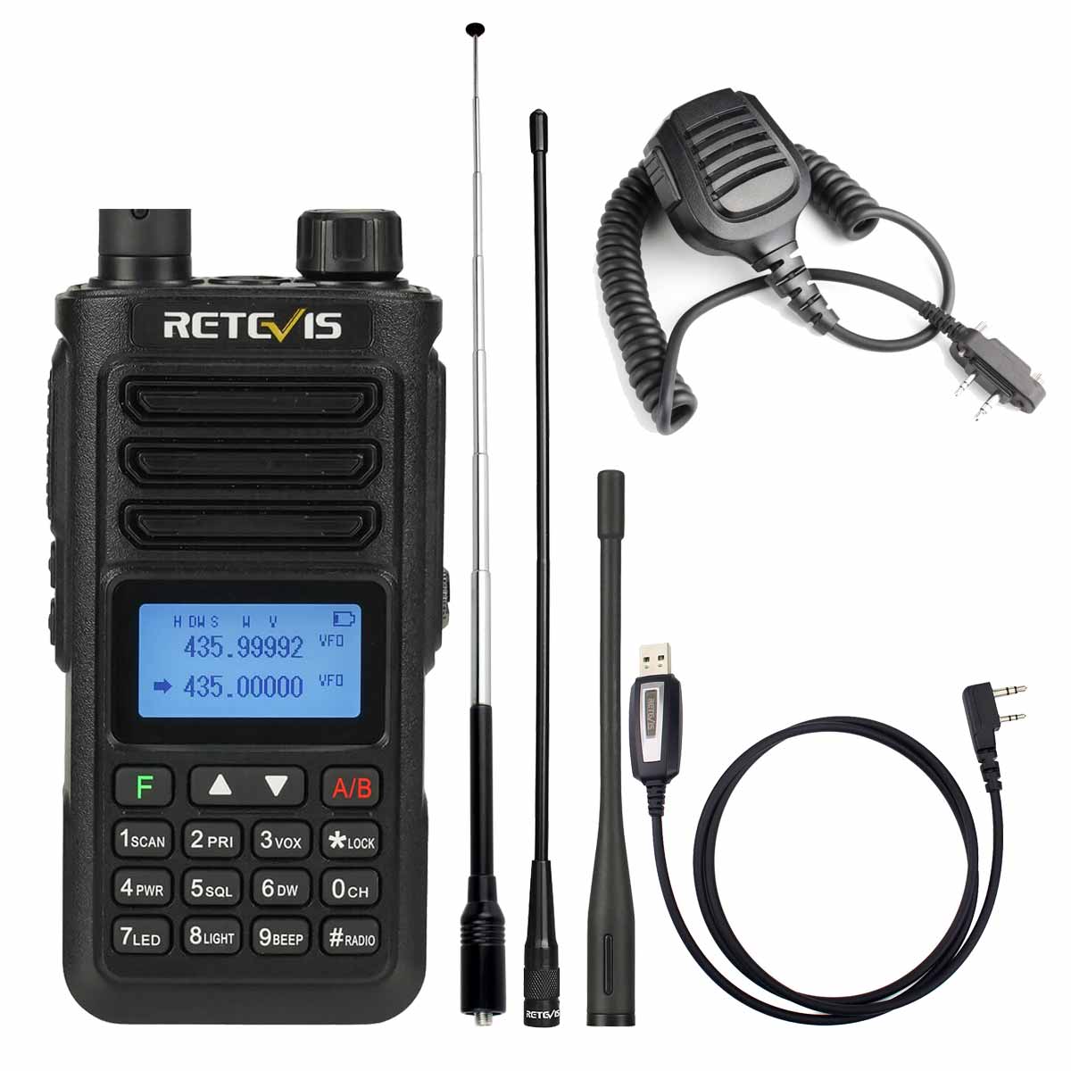 RA89 High Power Dual Band IP68 Waterproof Ham Radio kit