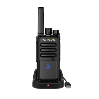 Retevis RT668H PMR446 Radio 10 Packs with 10-Way Charger | License-Free | Hidden Display | Rugged Design | Type-C Charging | Long Battery Life