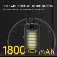Retevis C1 5W Noise Reduction Waterproof UV Radio With IP55 Waterproof Microphone 2 Pack