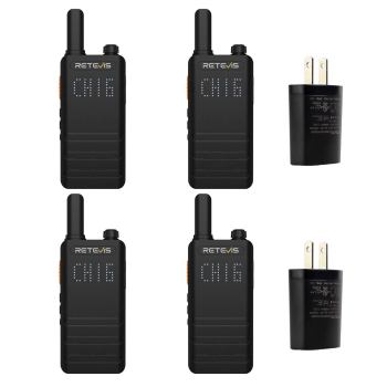 Retevis B3H FRS Radio with Earpiece | License-Free | Ultra Thin | Hidden Display | Long Battery Life | Type-C Charging