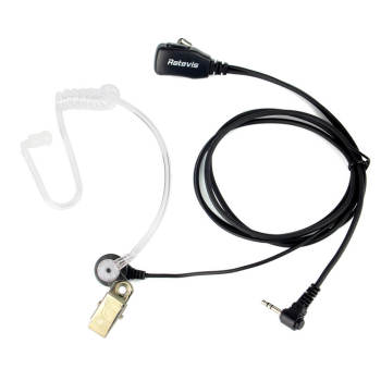 1 Pin PTT MIC Covert Air Acoustic Tube Earpiece For RT45