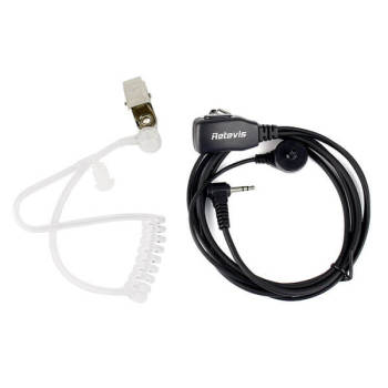 1 Pin PTT MIC Covert Air Acoustic Tube Earpiece For RT45