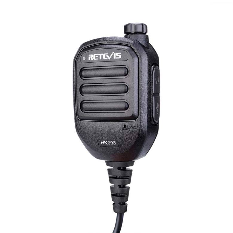 HK008 Remote Speaker Mic For Retevis A3 RA89R G Ailunce H1 Kenwood 2Pin Walkie Talkies