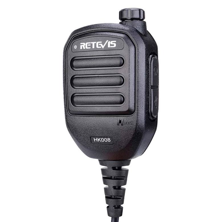 HK008 Remote Speaker Mic For Retevis A3 RA89R G Ailunce H1 Kenwood 2Pin Walkie Talkies