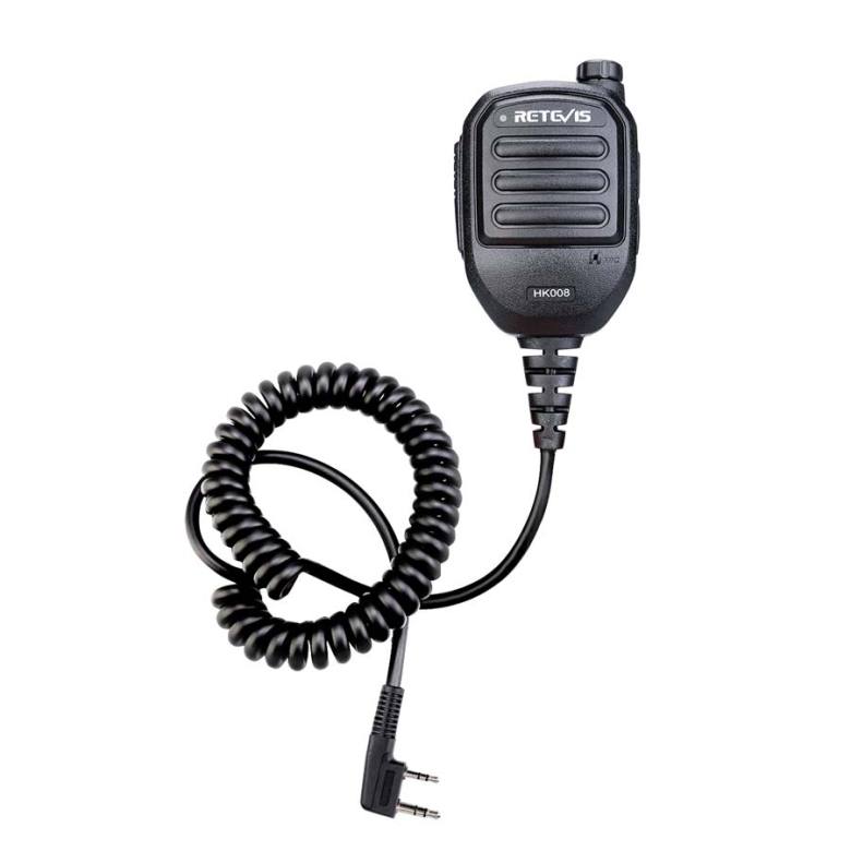 HK008 Remote Speaker Mic For Retevis A3 RA89R G Ailunce H1 Kenwood 2Pin Walkie Talkies