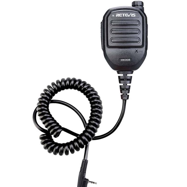 HK008 Remote Speaker Mic For Retevis A3 RA89R G Ailunce H1 Kenwood 2Pin Walkie Talkies