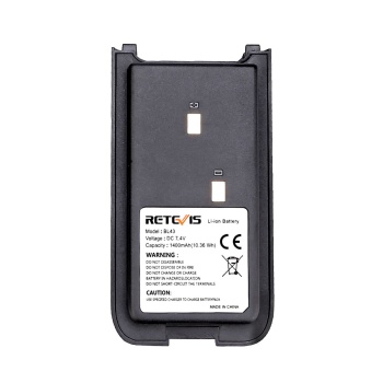 1400mAh 7.4V Original Rechargeable Li-ion Battery for Retevis RT43 RT76 RT10