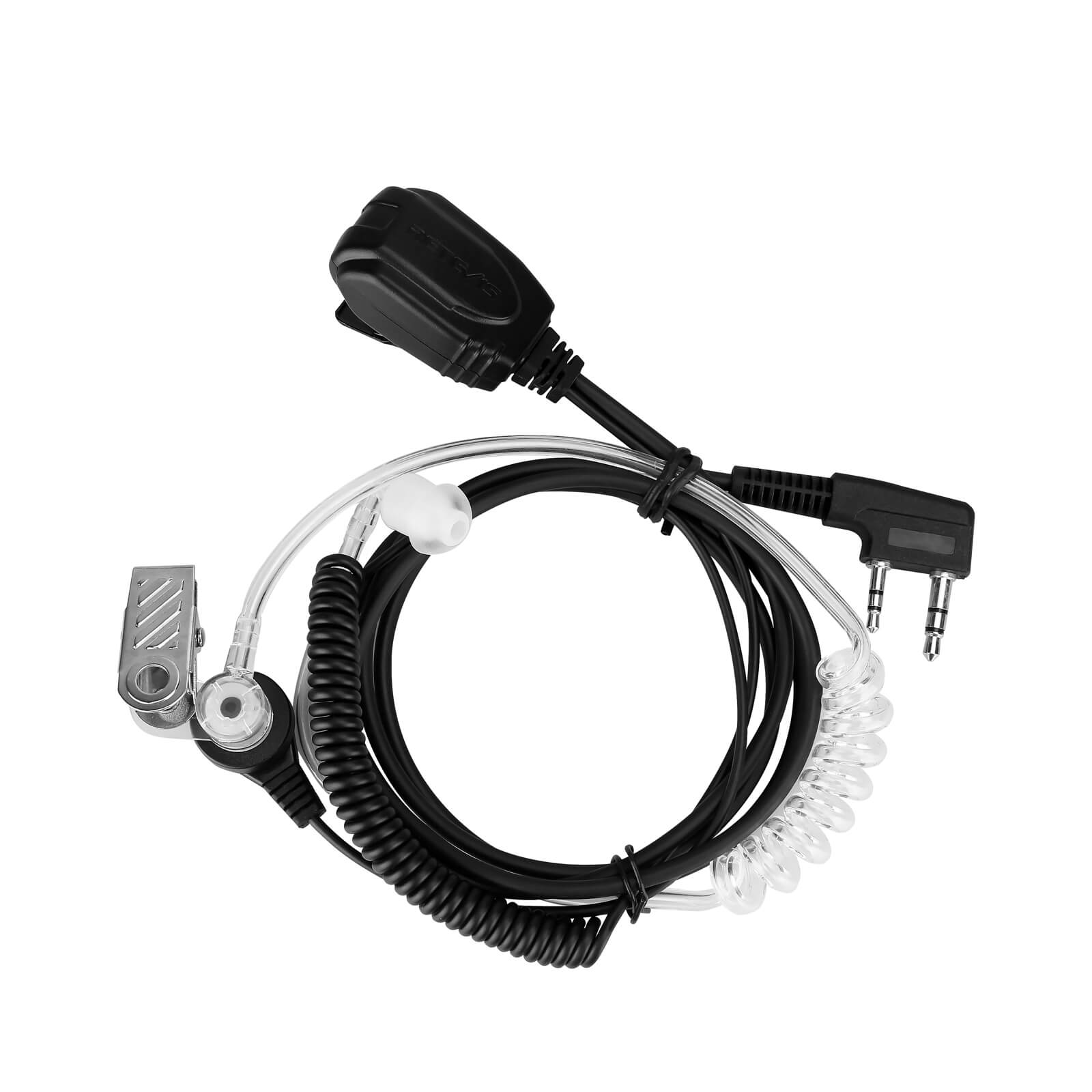 EAK005 Kenwood 2 Pin Coiled Covert Acoustic Tube Earpiece