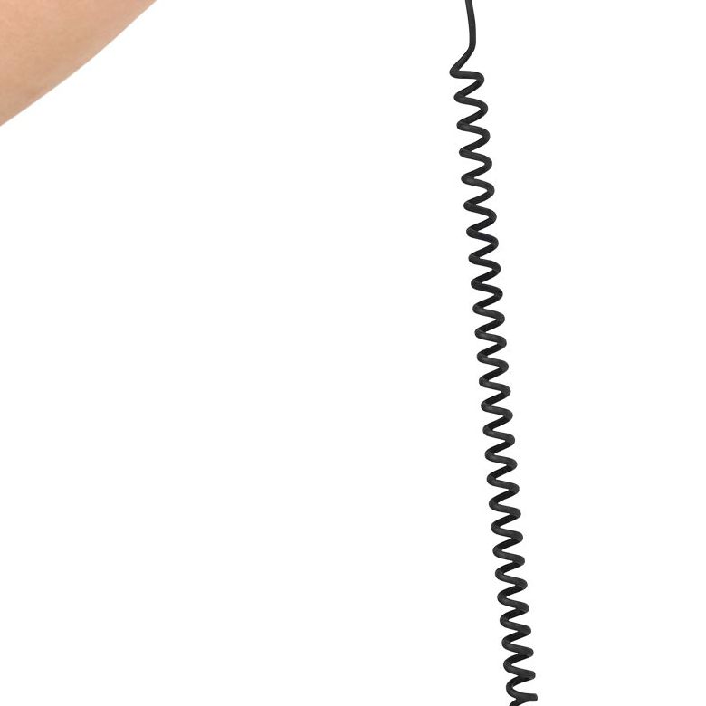 EEK021 Swivel C-Shape Earpiece Coiled Cable 1-Wire 2Pin-K