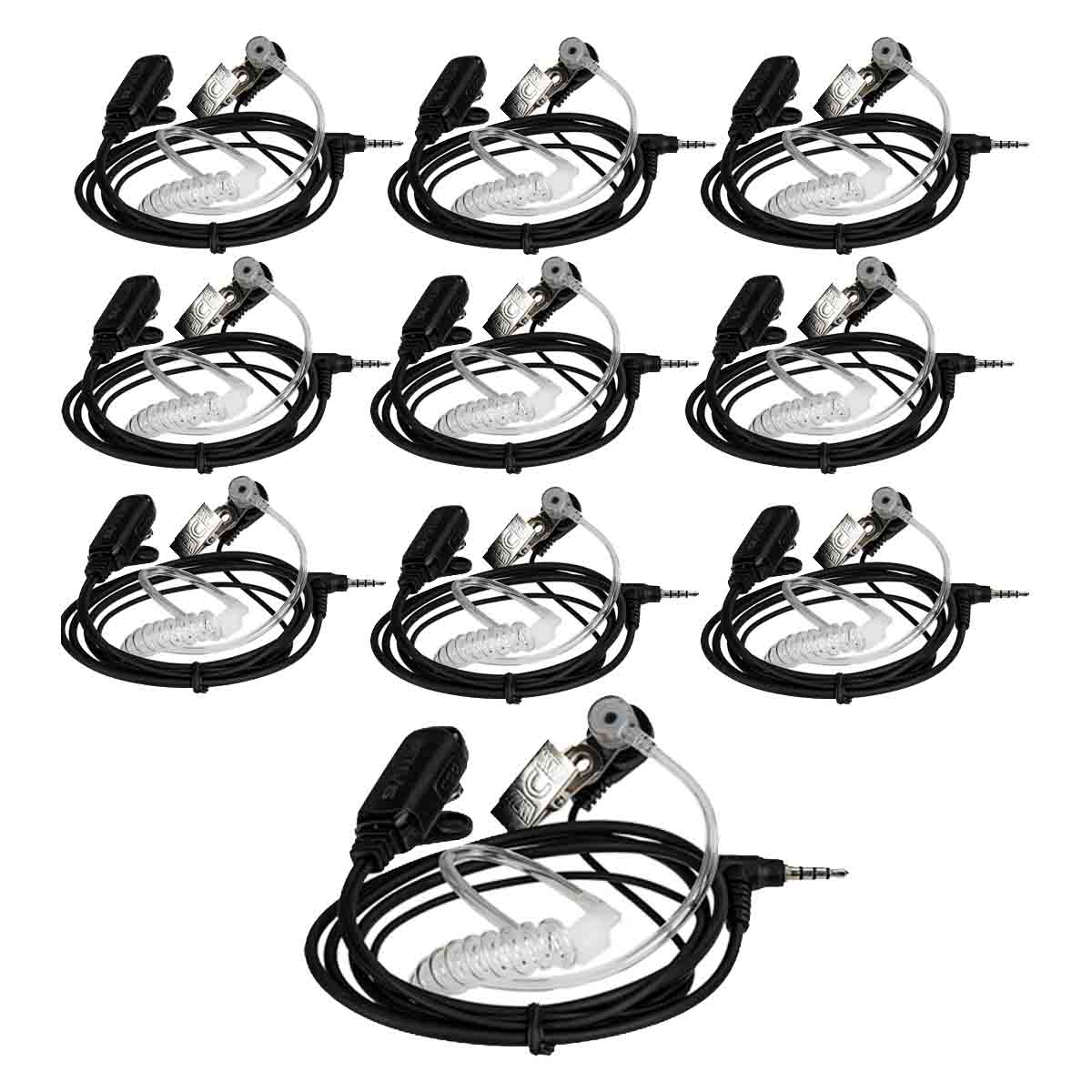 3.5mm Acoustic Tube Headset EAY001 For RT22P 10Pack
