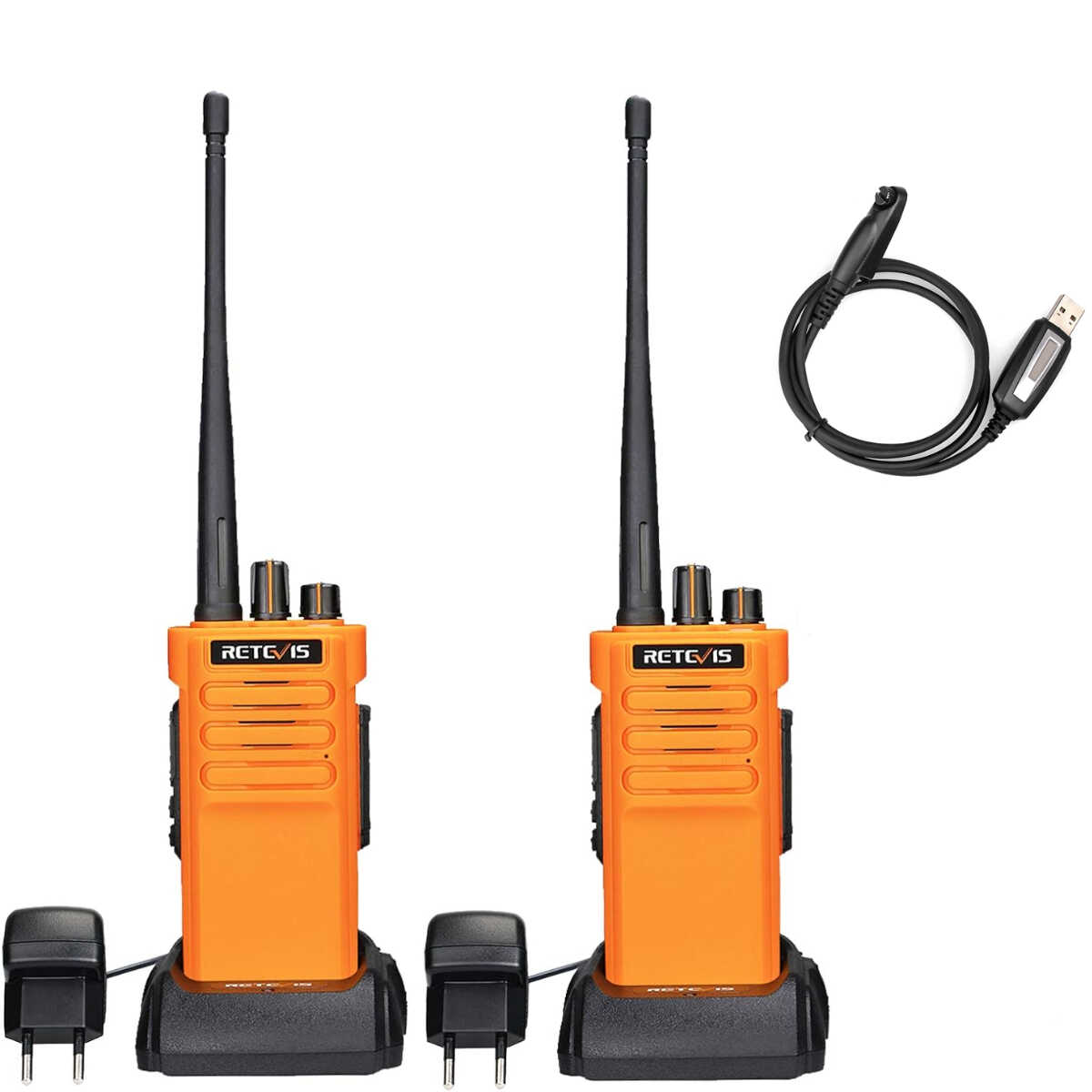 Retevis RT29 IP67 Waterproof Long Distance Handheld Radio 2Pack (Orange)
